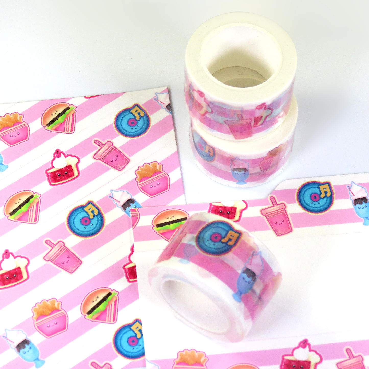 3cm Kawaii Washi Tape - Malt Shop Cuties