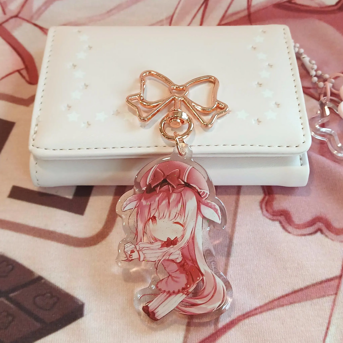 Anime Chibi Cow - Acrylic Keychain