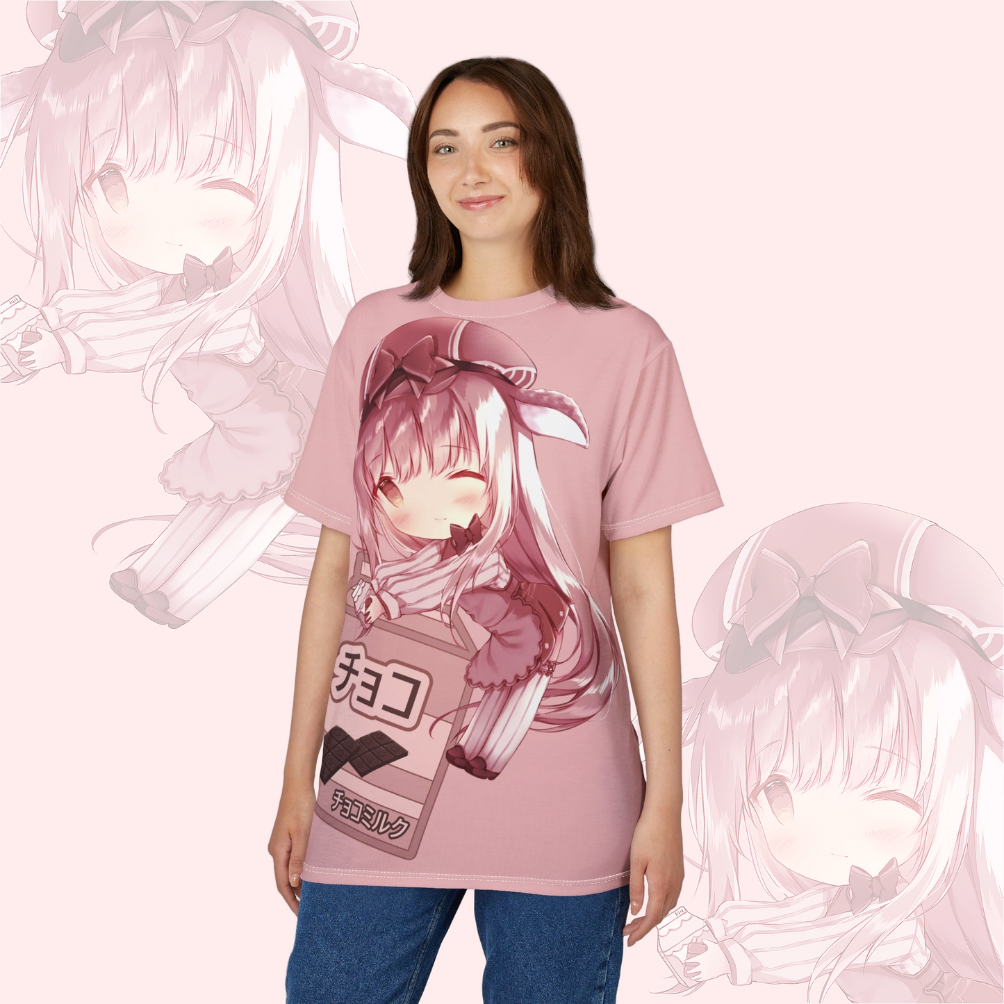 Tan Amai Graphic Tee - Anime Apparel
