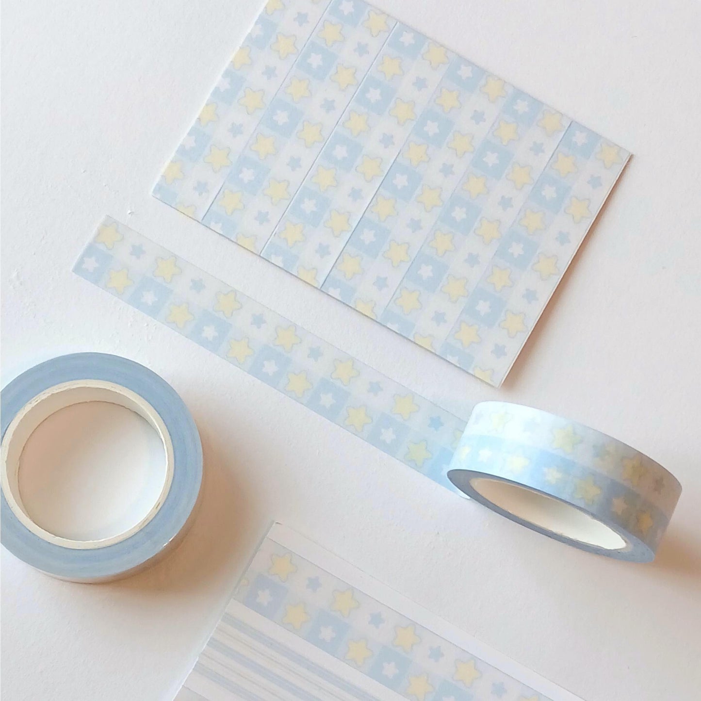 Blue Star Checker Washi Tape | 15mm x 10m