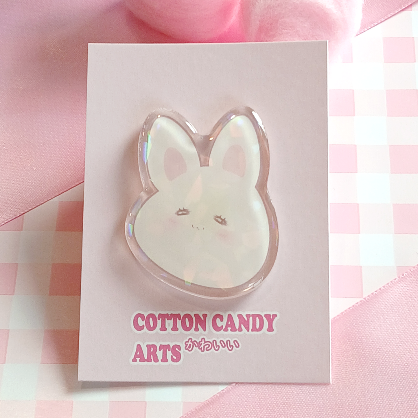 Kawaii Bunny - Holographic Pin