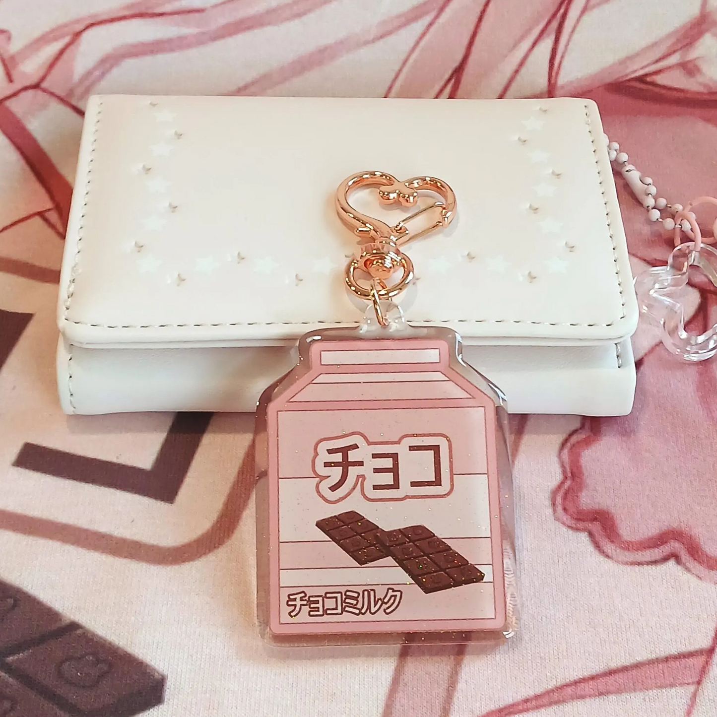 Kawaii Chocolate Milk Carton - Acrylic Keychain