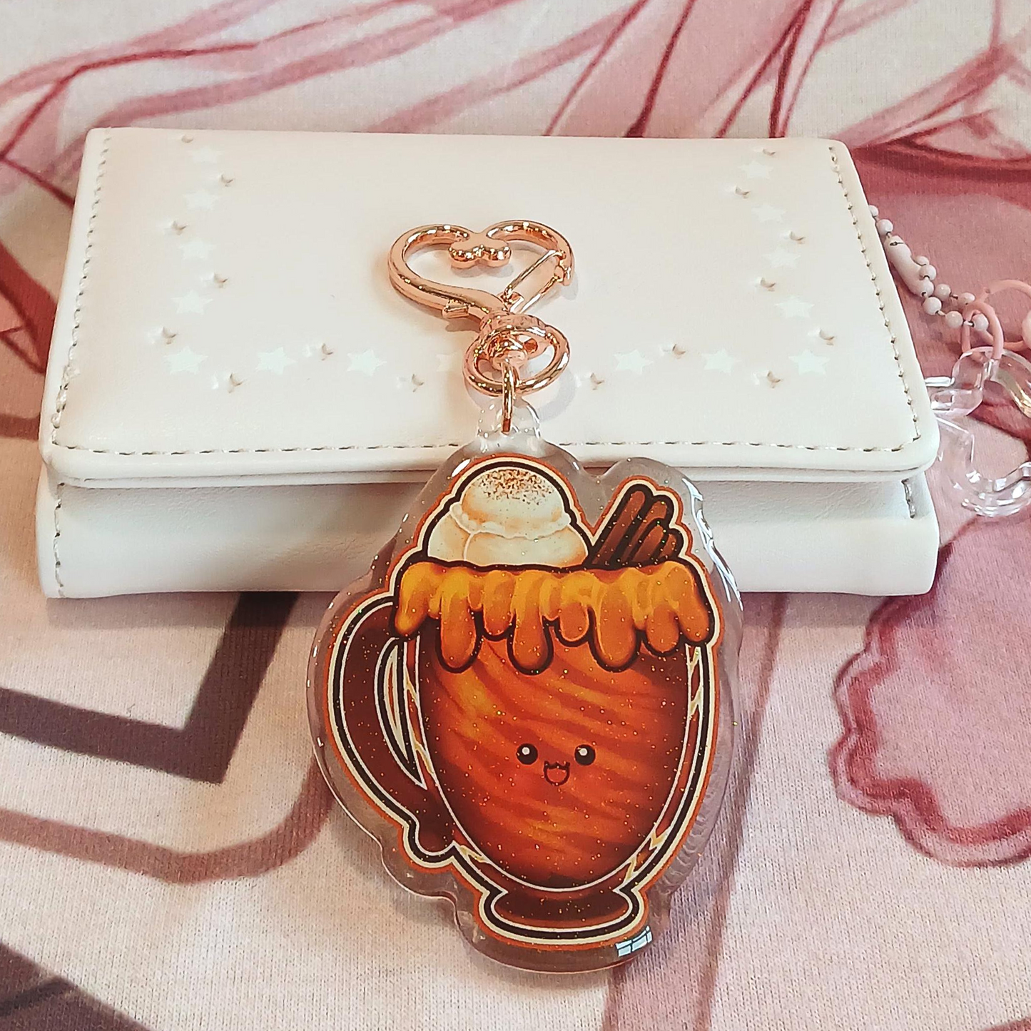 Kawaii Caramel Swirl - Acrylic Keychain