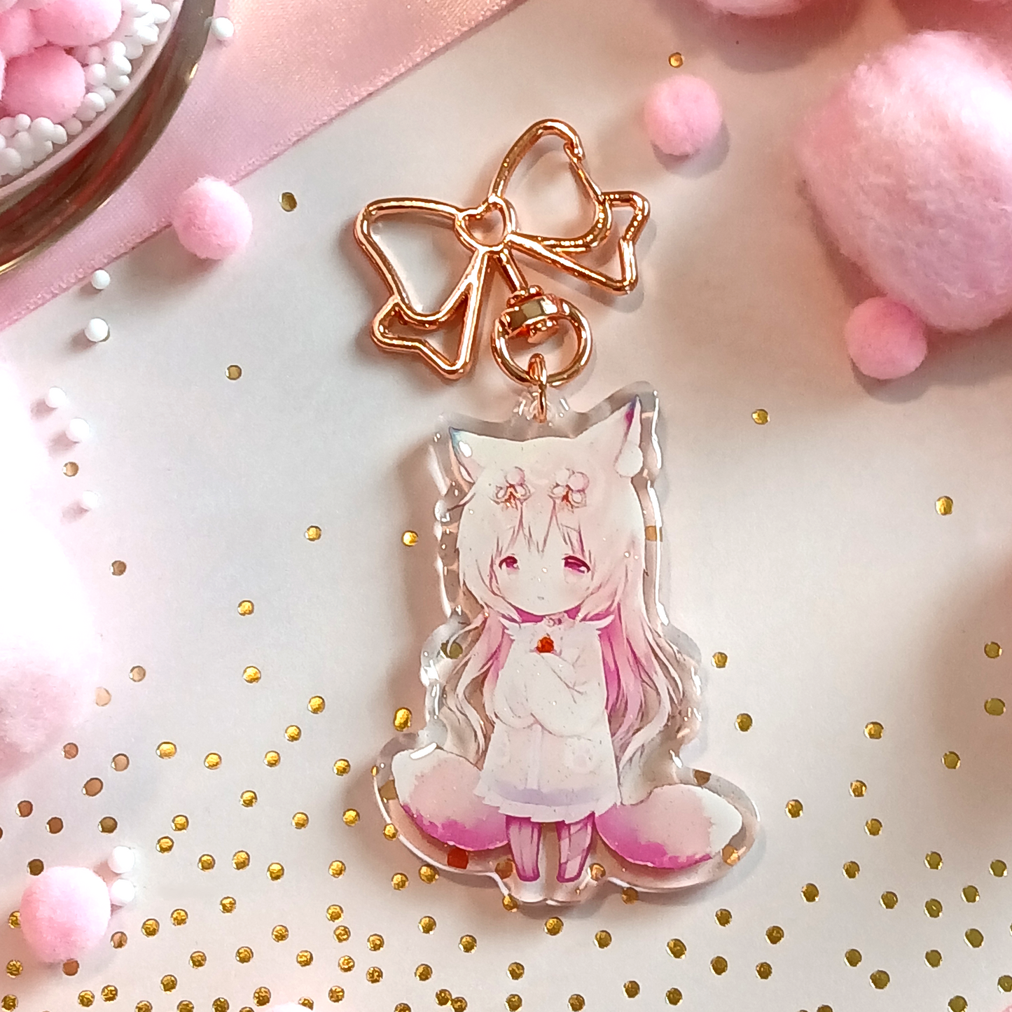 Twin Tail Fox Chibi Charm