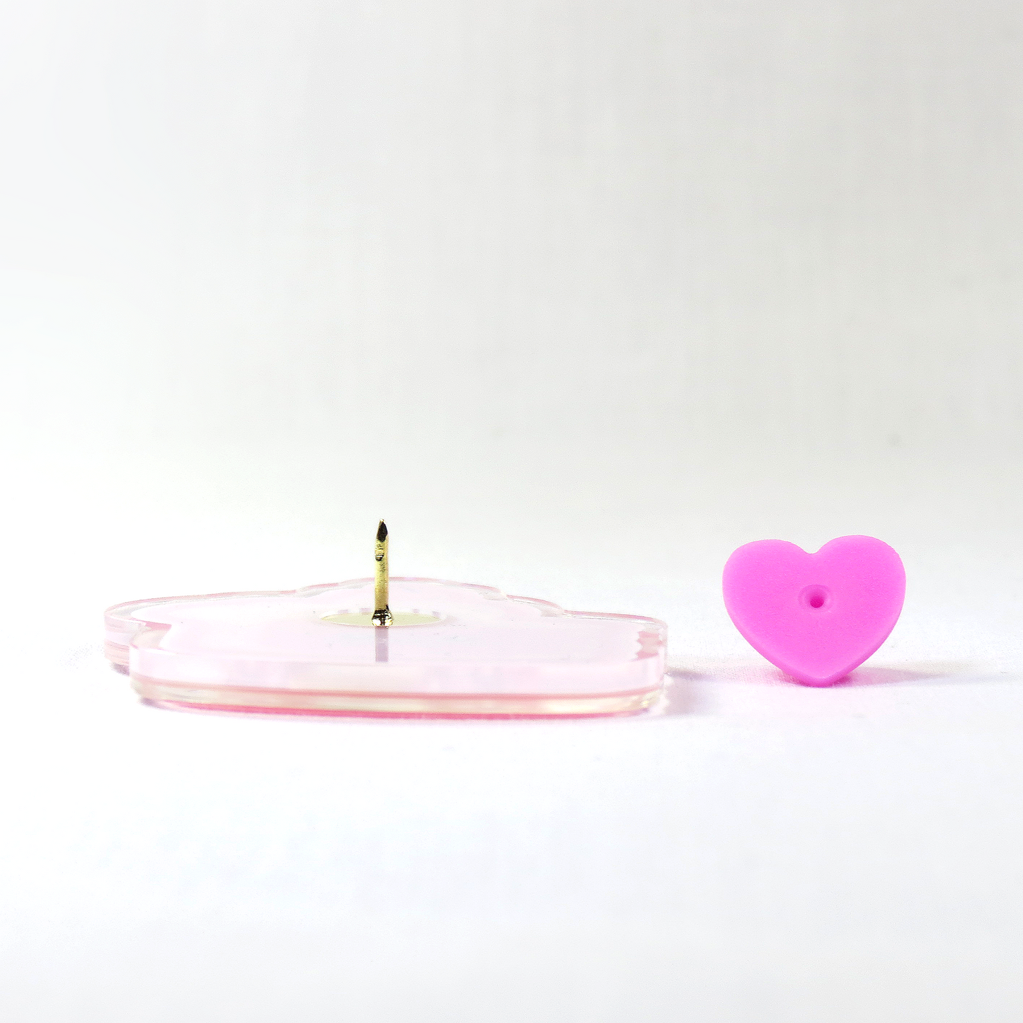 2" Holographic Acrylic Pin - Kawaii Bunny