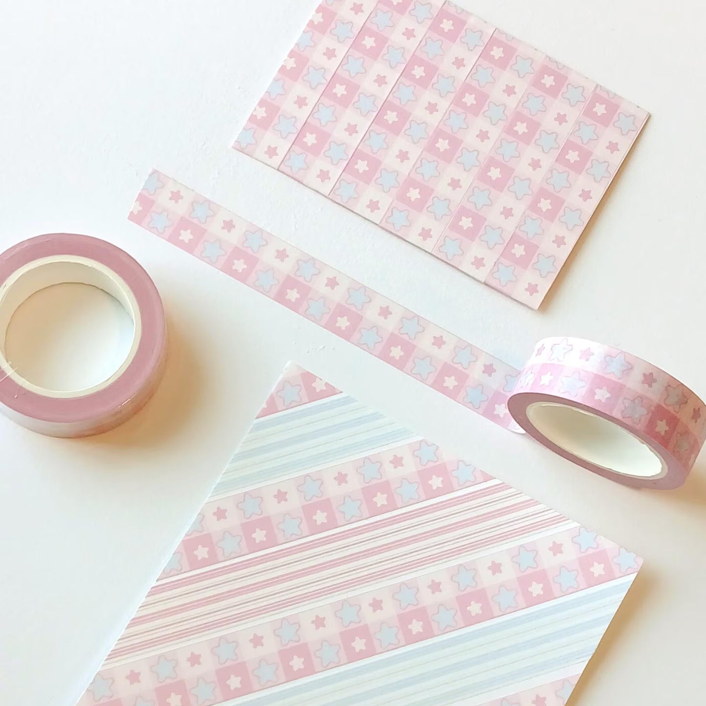 Pink Star Checker | 15mm x 10m