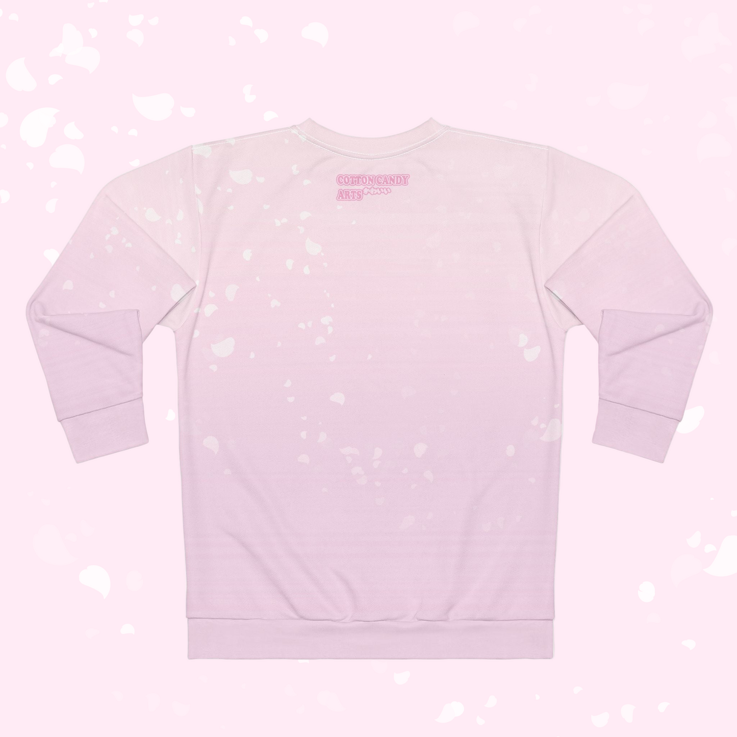 Sakura Petals Anime Sweatshirt - Pastel Pink