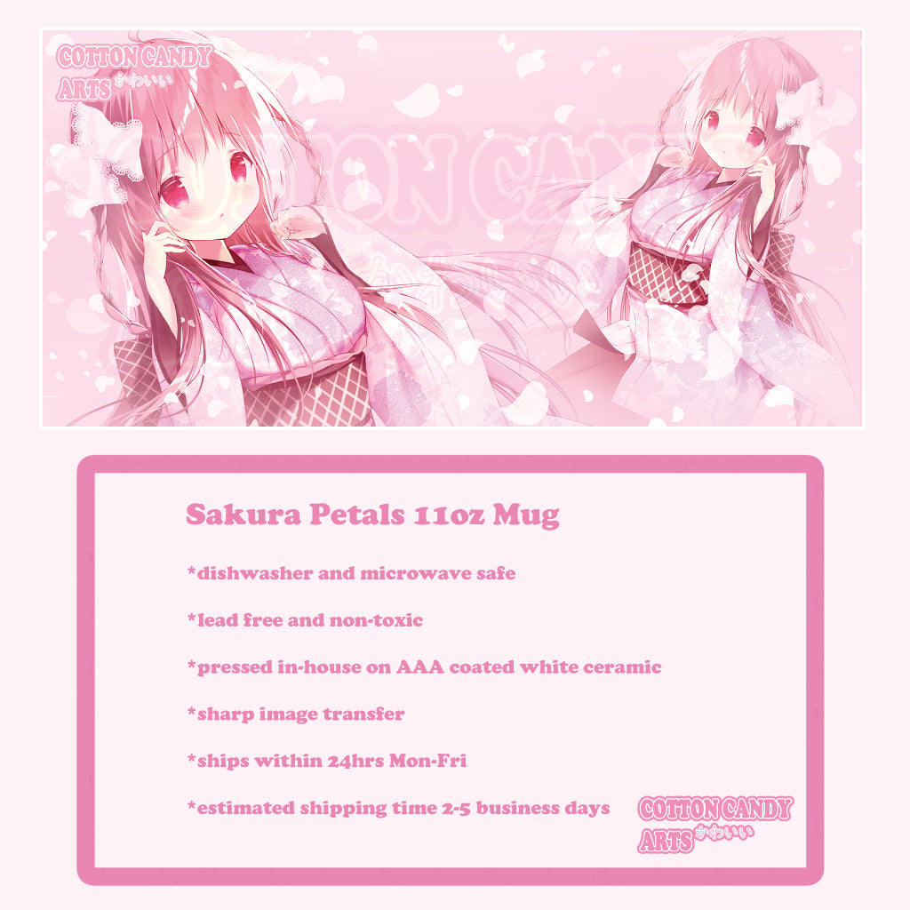 Sakura Petals - 11oz Anime Coffee Mug