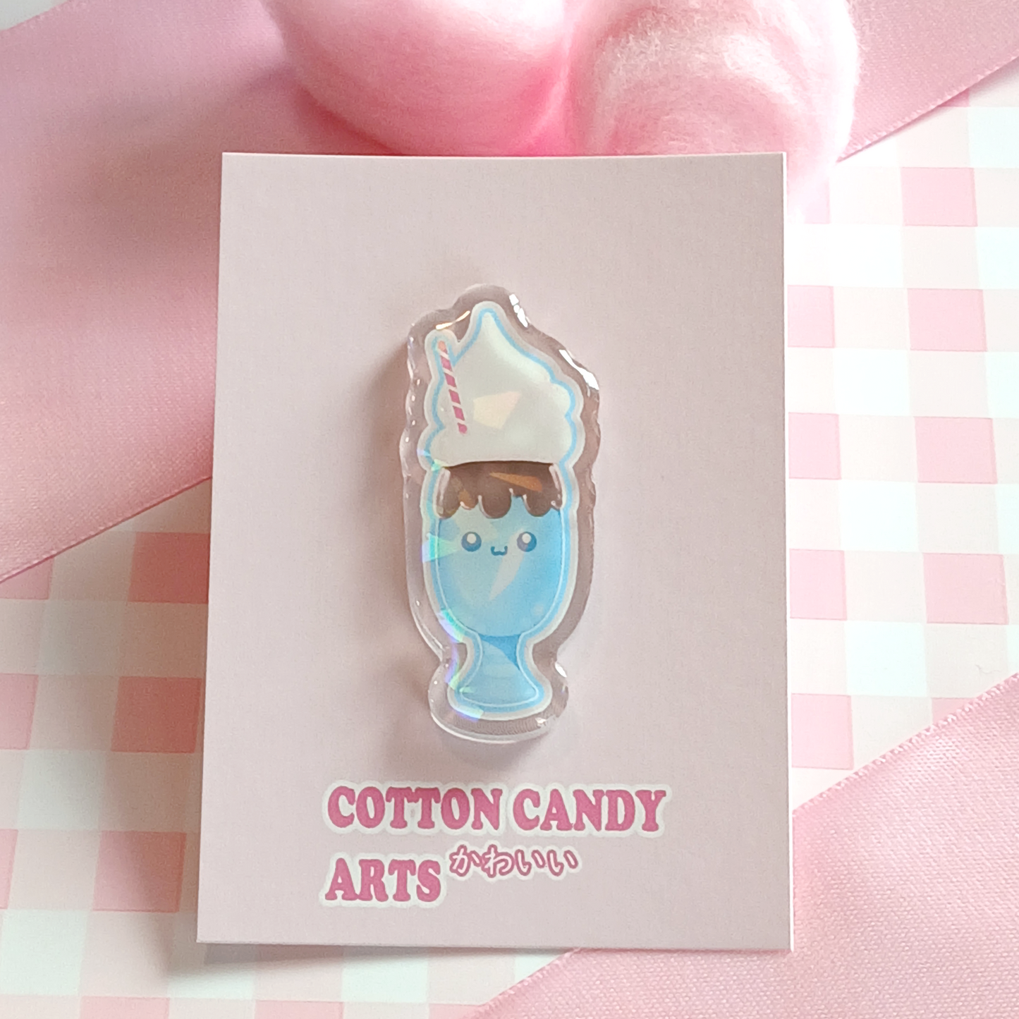 Cutie Malt Shake - Holographic Pin