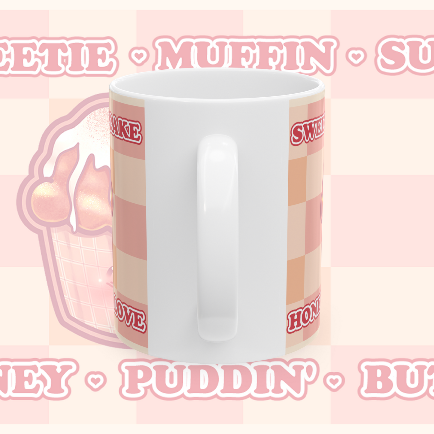 11oz Kawaii Ceramic Mug - Sweet Names