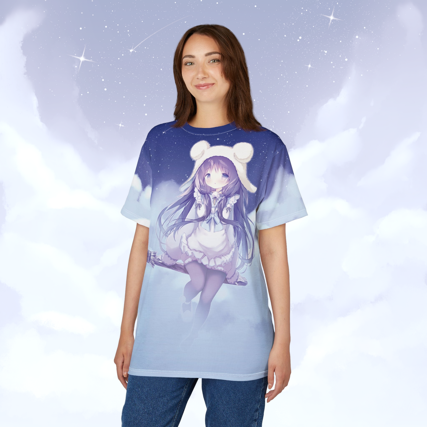 Starry Night Witch - Anime Graphic Tee