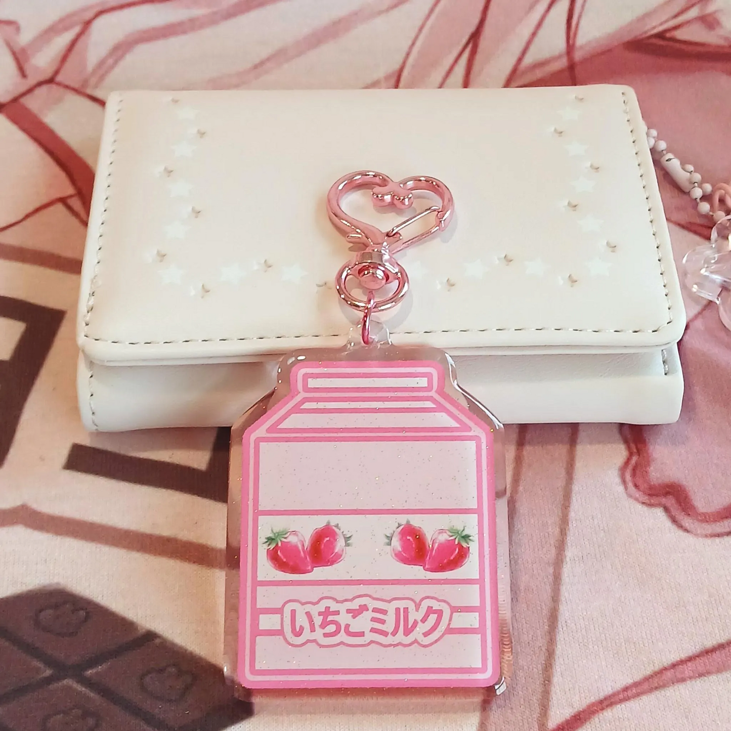 Strawberry Milk Carton - Acrylic Keychain