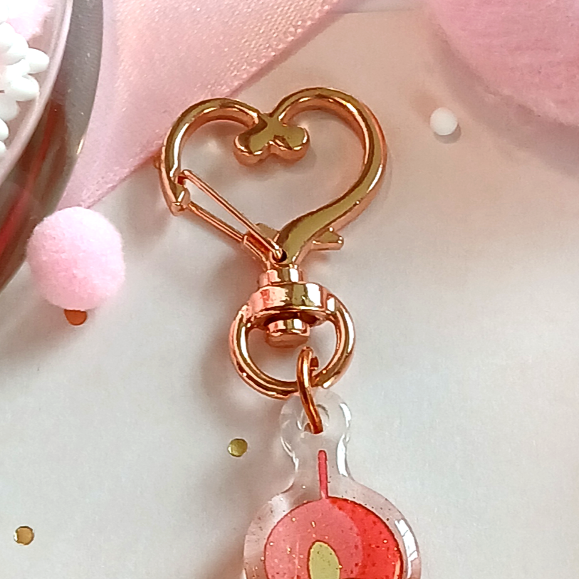 Kawaii Strawberry Dango - Acrylic Keychain