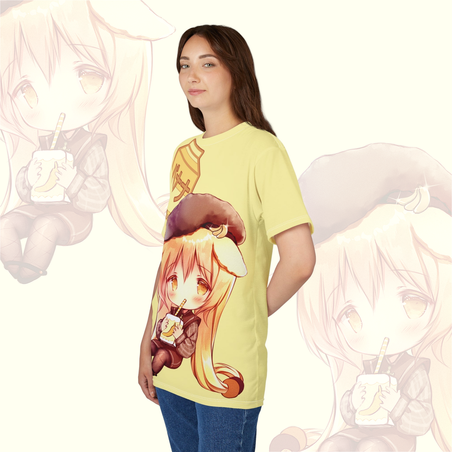 Yellow Mei Graphic Tee - Anime Apparel