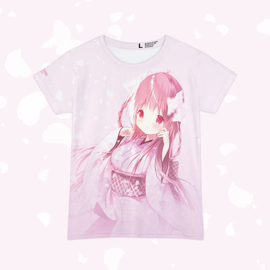 Pink Sakura Petals - Women's Harajuku Anime Top