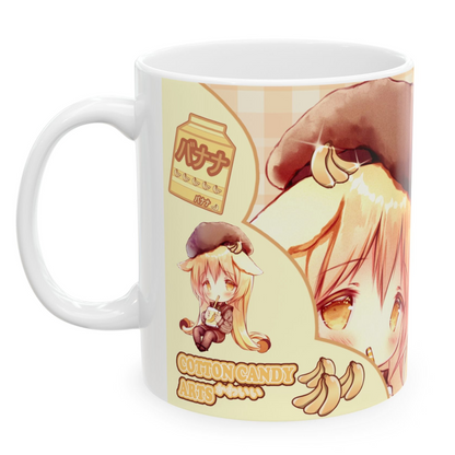 11oz Banana Chibi Anime Mug