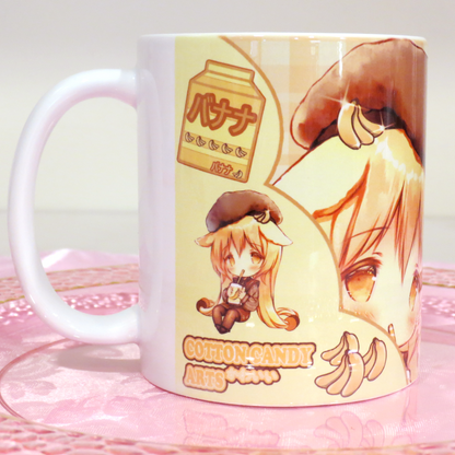 Banana Chibi - 11oz Ceramic Art Mug