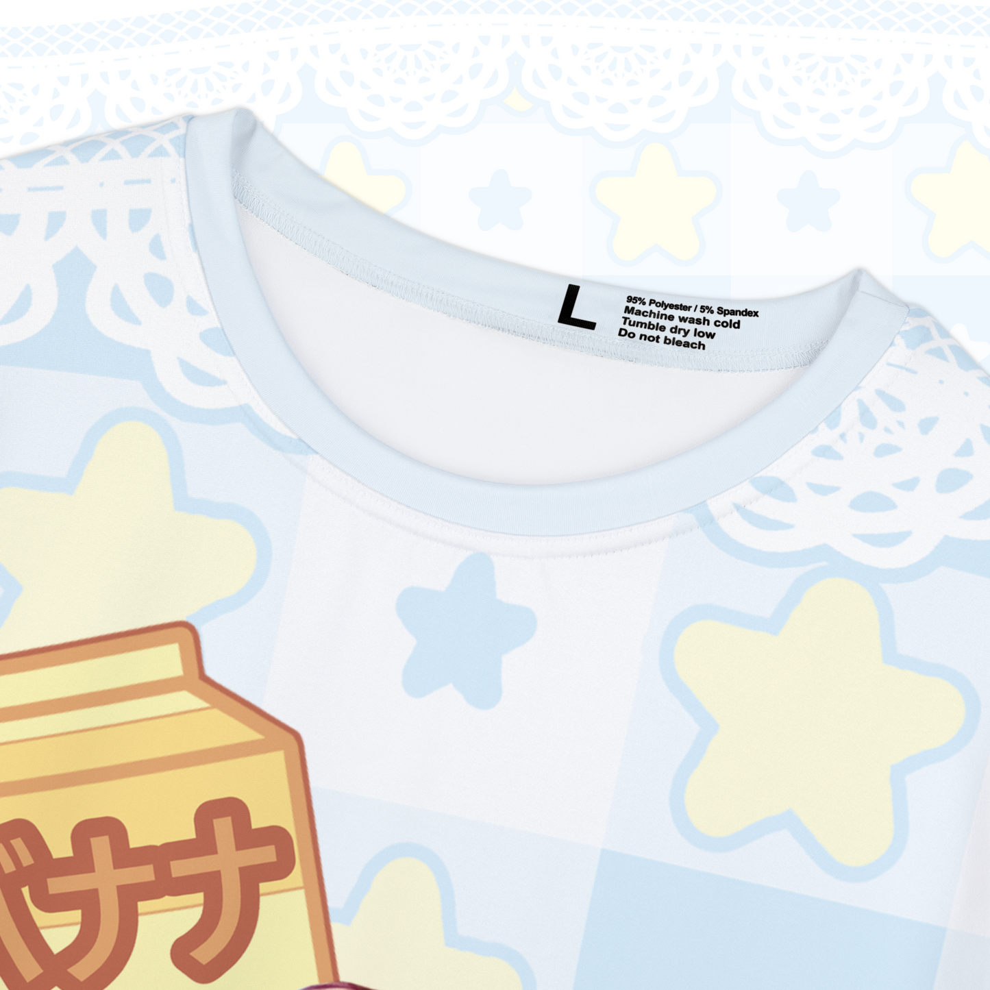 Banana Milk Chibi - Women's Harajuku Anime Top