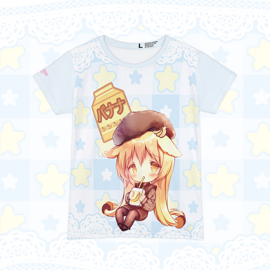 Banana Milk Chibi - Women's Harajuku Anime Top