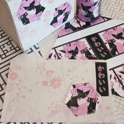 Black Coquette Washi Tape | 50mm x 10m