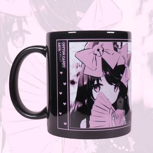11oz Ceramic Anime Mug - Black Coquette