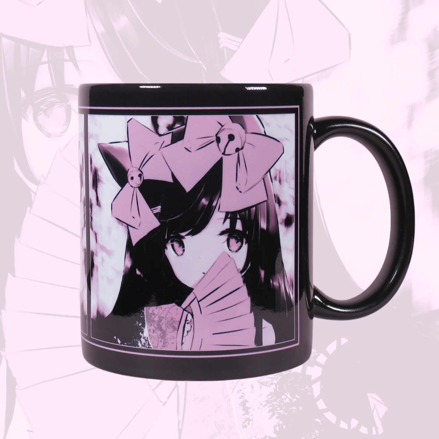 11oz Ceramic Anime Mug - Black Coquette