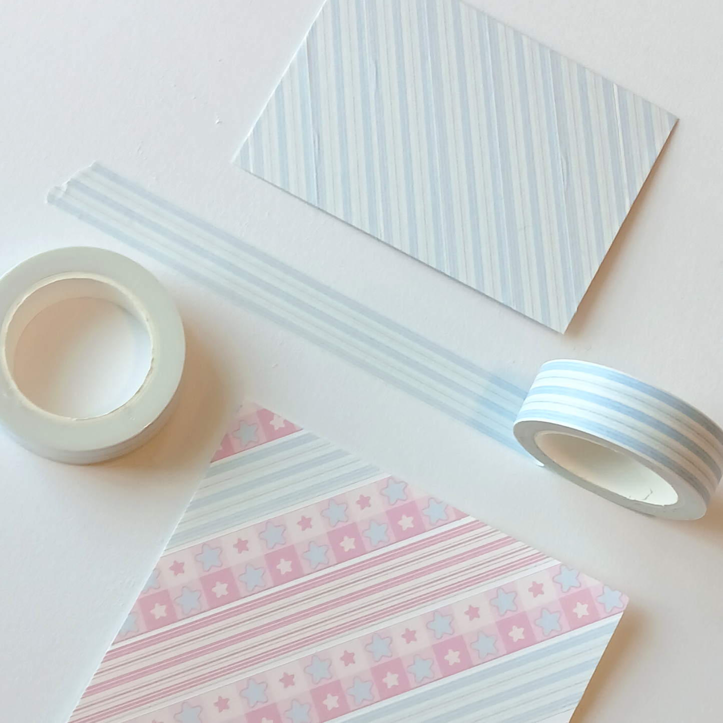 15mm Candy Stripe Washi Tape - Blue