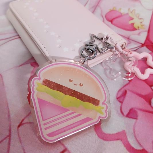 Kawaii Burger Charm