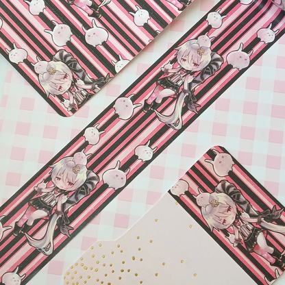 50mm Chibi Stripe Anime Washi Tape