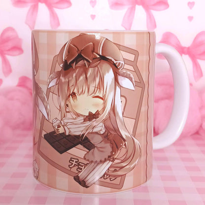 11oz Chocolate Chibi Anime Mug