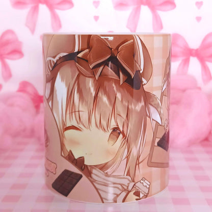 11oz Chocolate Chibi Anime Mug