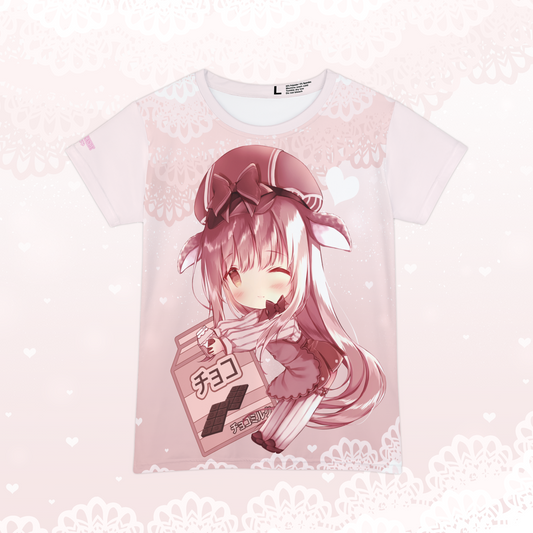 Chocolate Milk Chibi - Women's Harajuku Anime Top