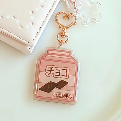Japanese Milk Carton Charm | Chocolate