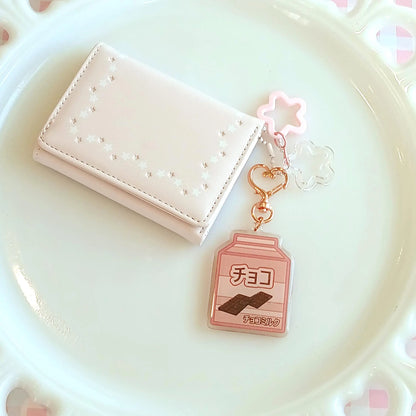 Japanese Milk Carton Charm | Chocolate