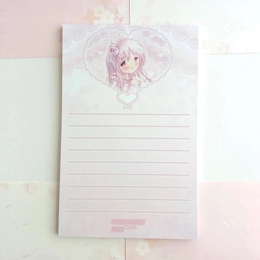 Coquette Maid Anime Notepad | 5.5"x8.5"
