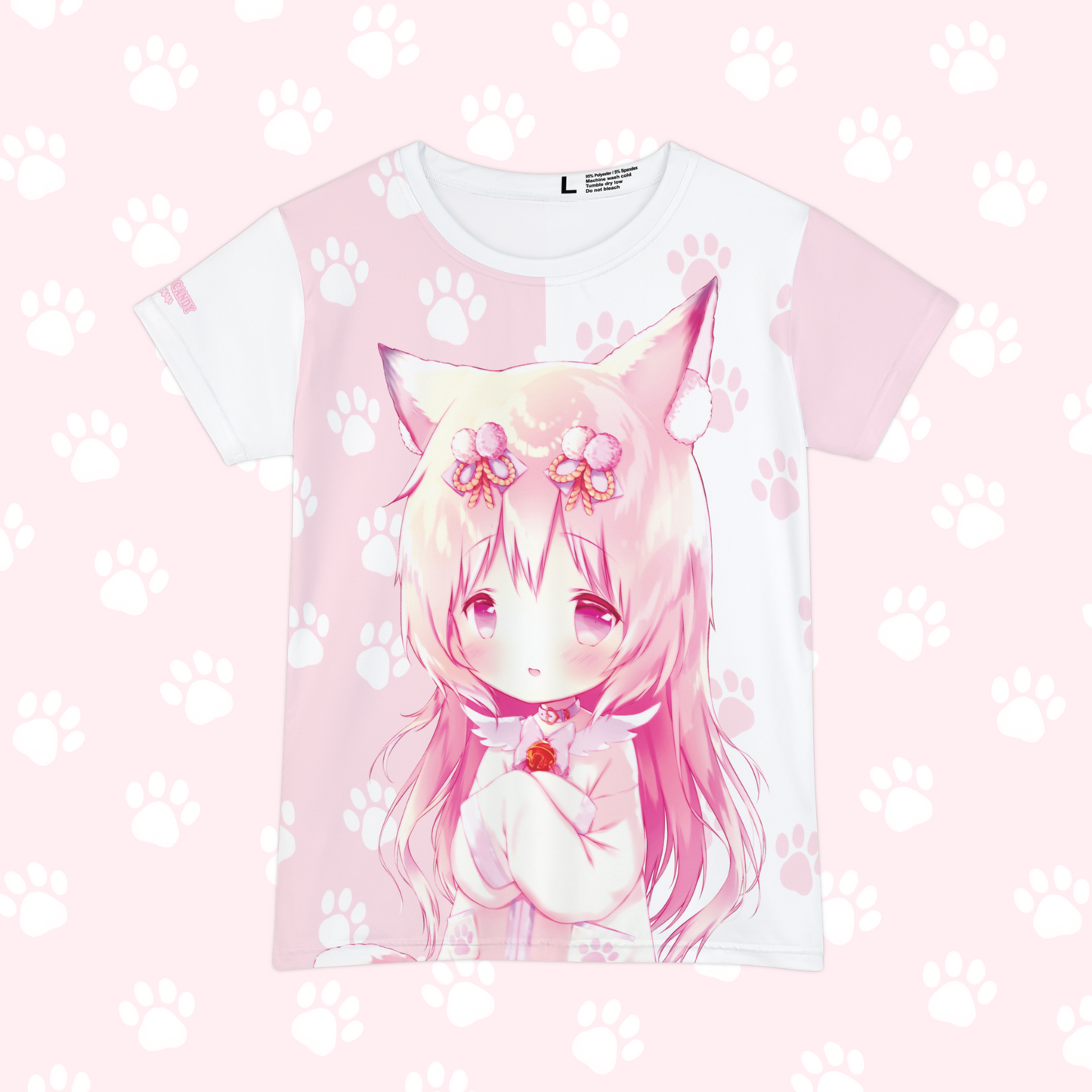 Pink Paws - Women's Harajuku Anime Top