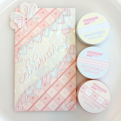 Pink Hearts Washi Tape | 15mm x 10m