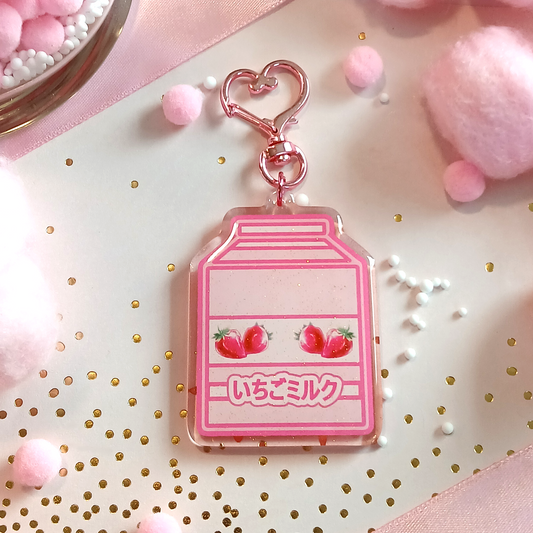 Strawberry Milk Charm