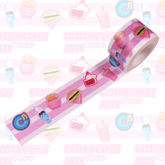 3cm Kawaii Washi Tape - Malt Shop Cuties