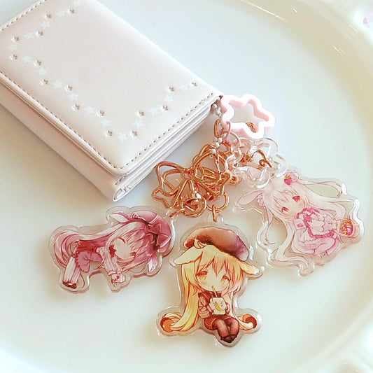 Milk Chibi Glitter Charm Set