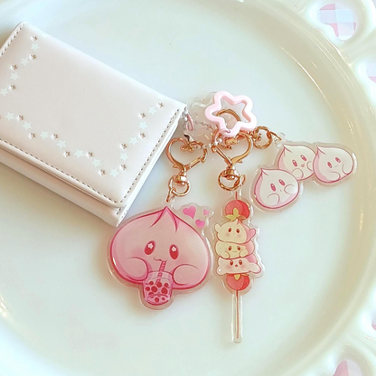 Kawaii Mochi Glitter Charm Set