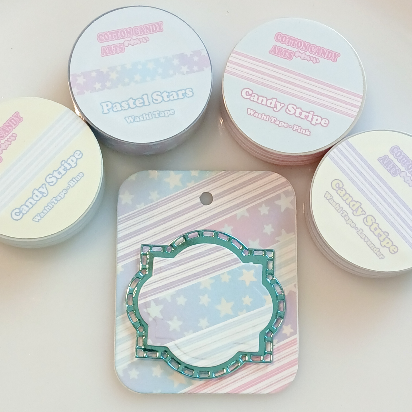 Lavender Candy Stripe Washi Tape | 15mm x 10m