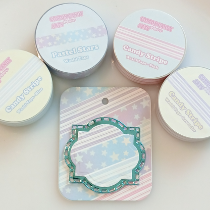 Lavender Candy Stripe Washi Tape | 15mm x 10m