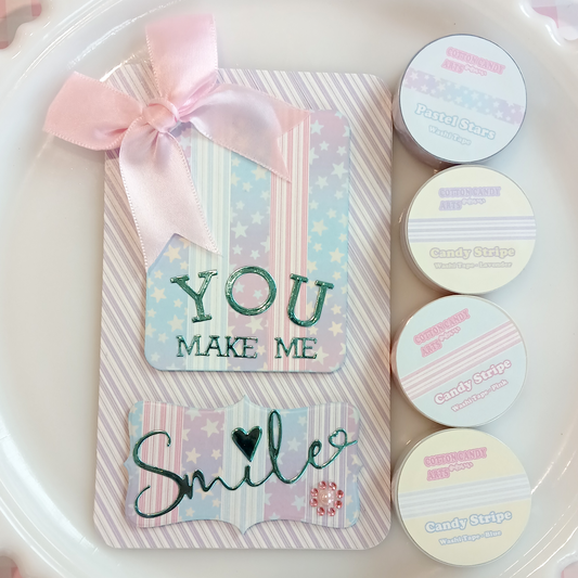 Pastel Stars & Stripes Washi Set