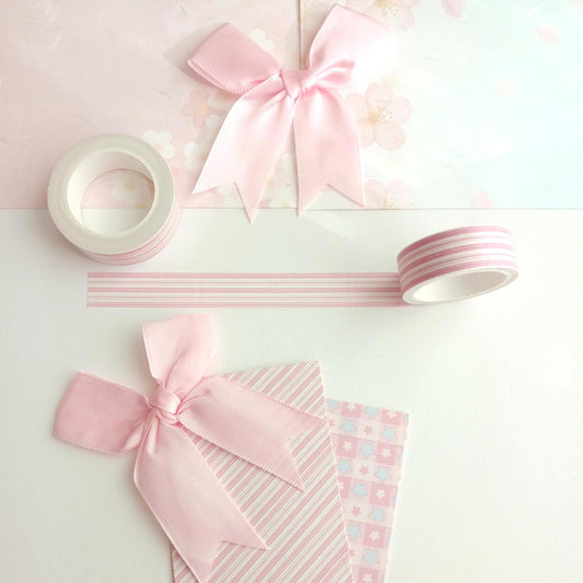 Pink Candy Stripe | 15mm x 10m
