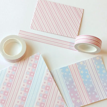 Pink Candy Stripe | 15mm x 10m