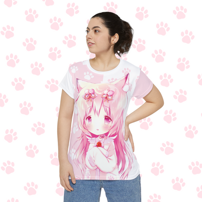 Pink Paws - Women's Harajuku Anime Top