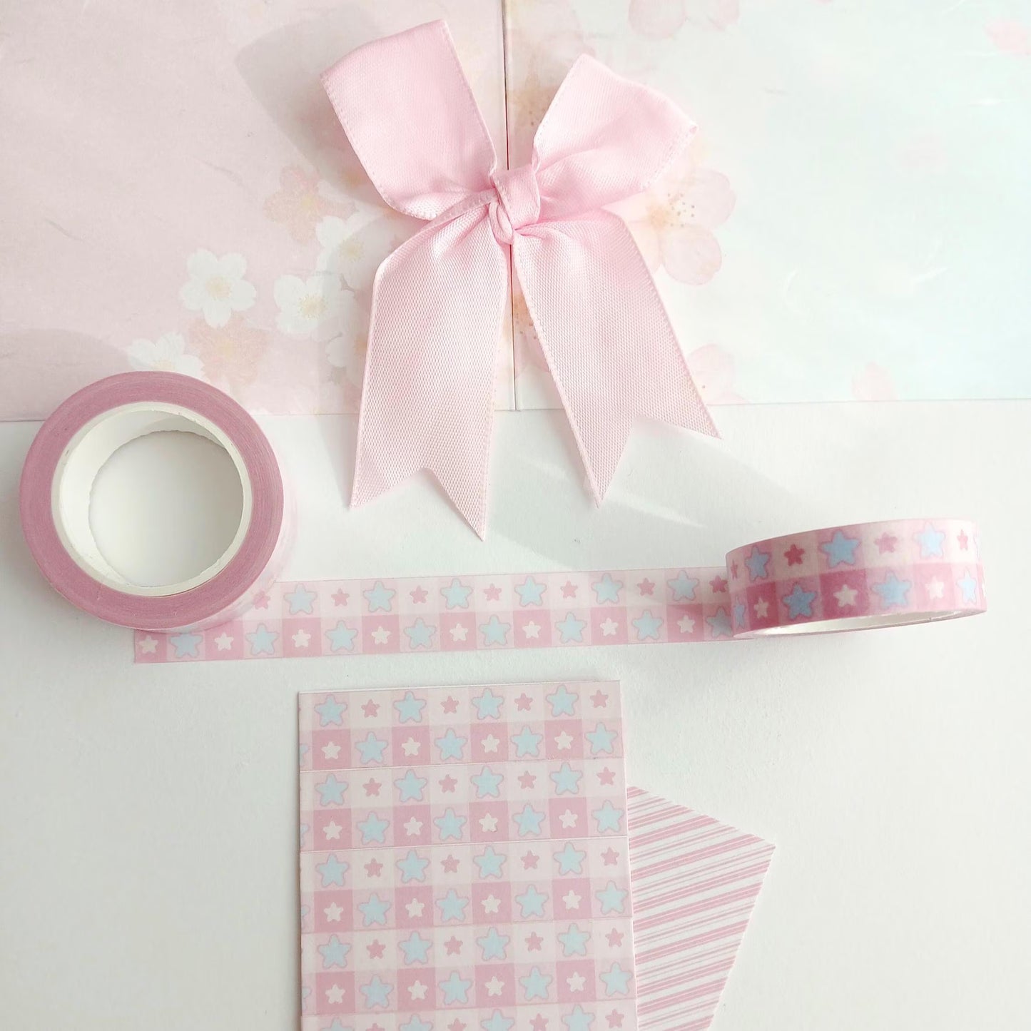 Pink Star Checker | 15mm x 10m