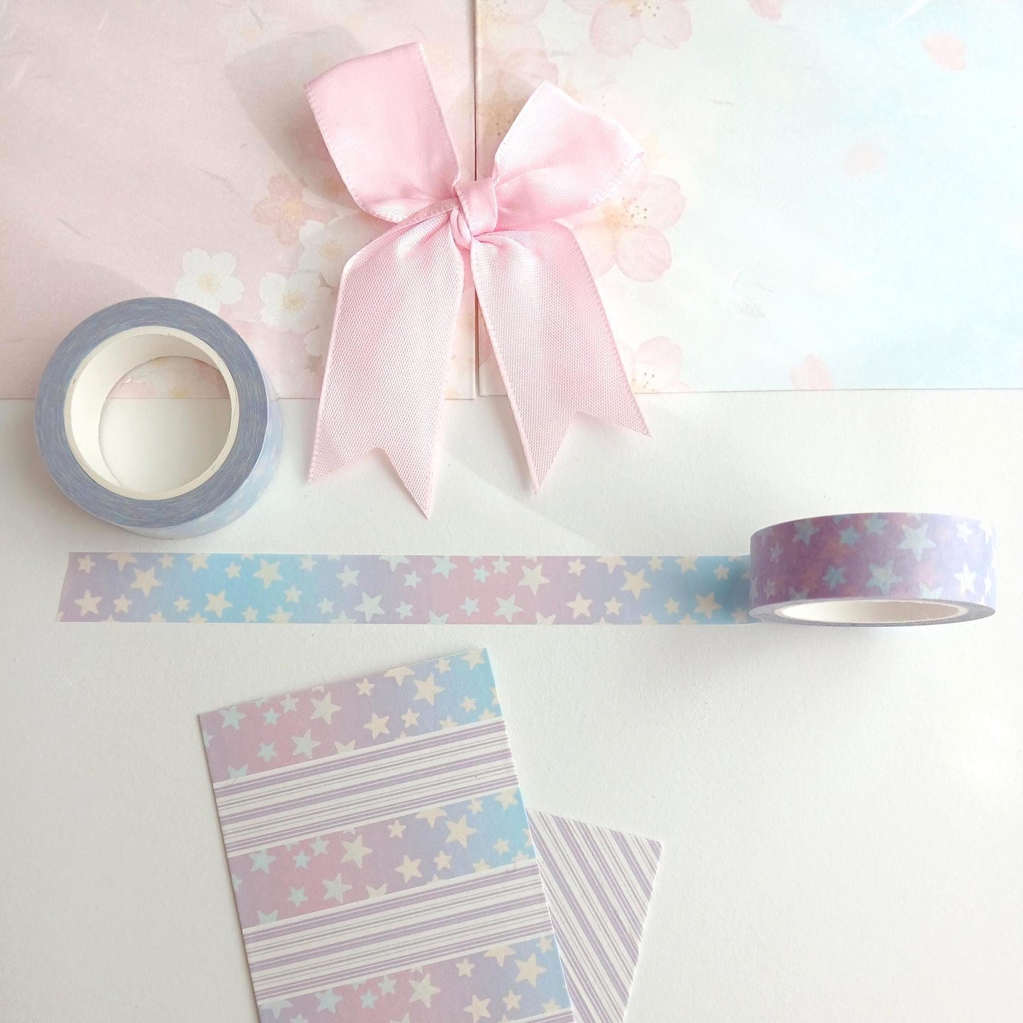 Pastel Stars & Stripes Washi Set