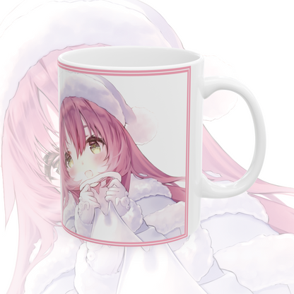 11oz Ceramic Anime Mug - Pink Winter